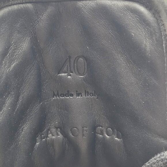 Fear of God Hiking Sneaker Nubuck Leather High Top Boots Black EU 40 US 7 - NWB main image 4